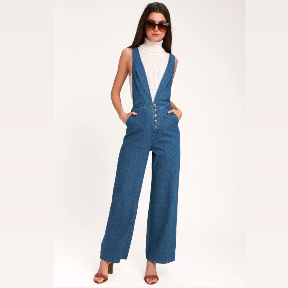 NWT Denim Jumpsuit
